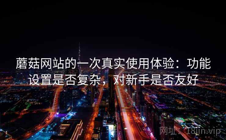 蘑菇网站的一次真实使用体验：功能设置是否复杂，对新手是否友好  第2张